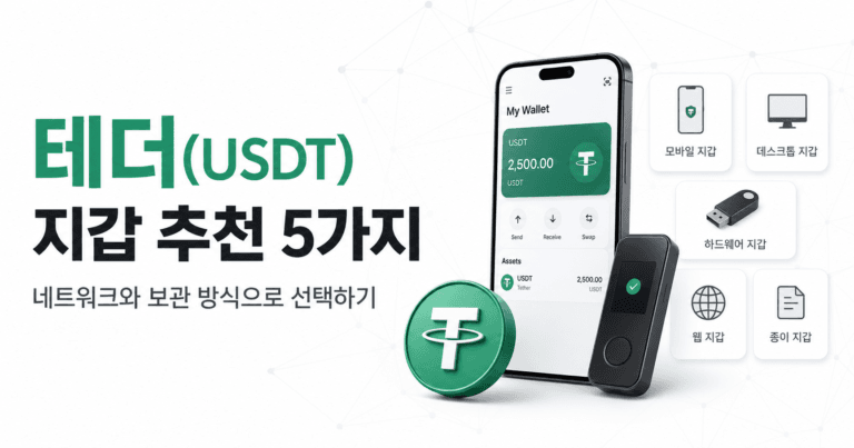 테더(USDT) 지갑 추천 5가지