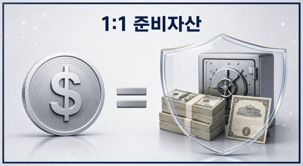 지니어스법의 스테이블코인 1대1 준비자산 구조