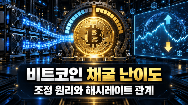 비트코인 채굴 난이도 조정 원리와 해시레이트 관계