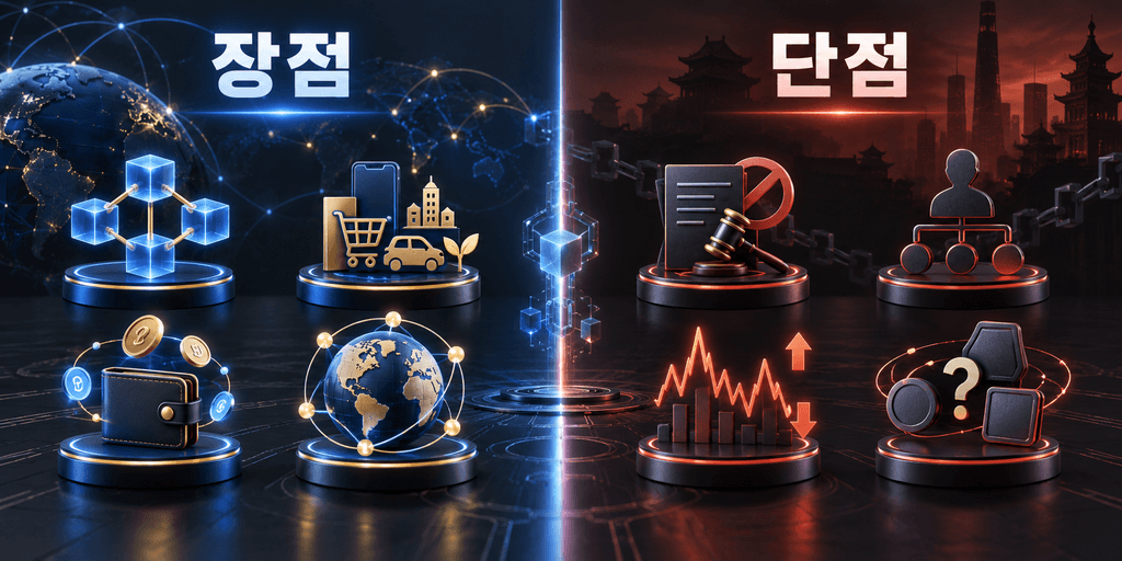 중국 암호화폐 프로젝트의 장점과 단점 비교