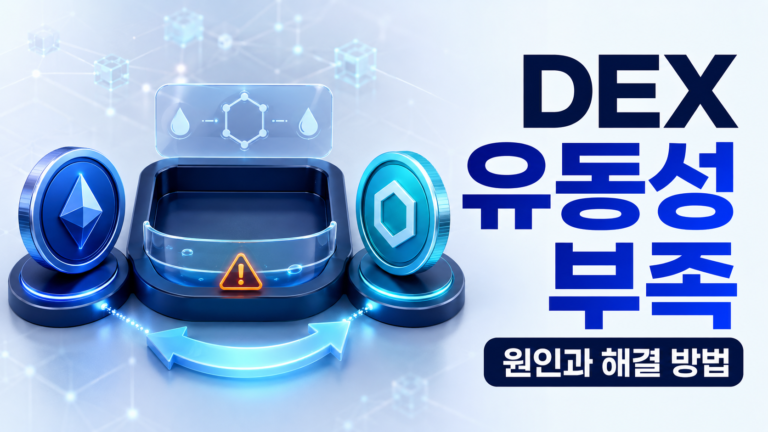탈중앙화 거래소 DEX 유동성 부족 원인과 해결 방법