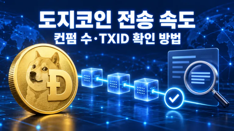 도지코인 전송 속도와 컨펌 수 및 TXID 확인 방법