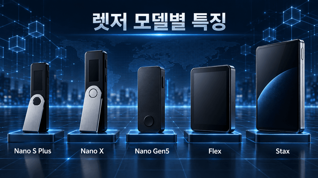 렛저 하드웨어 지갑 5가지 모델별 특징