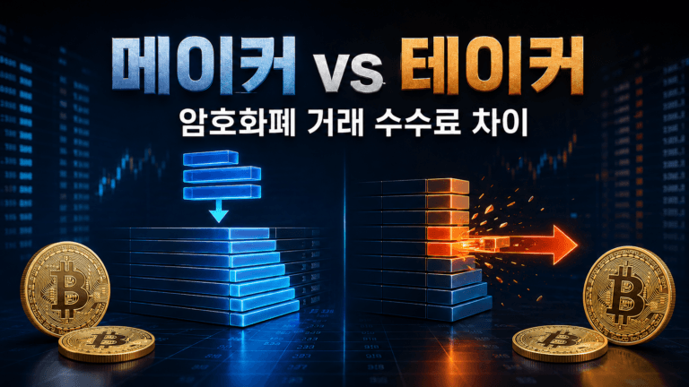 메이커와 테이커 암호화폐 거래 수수료 차이