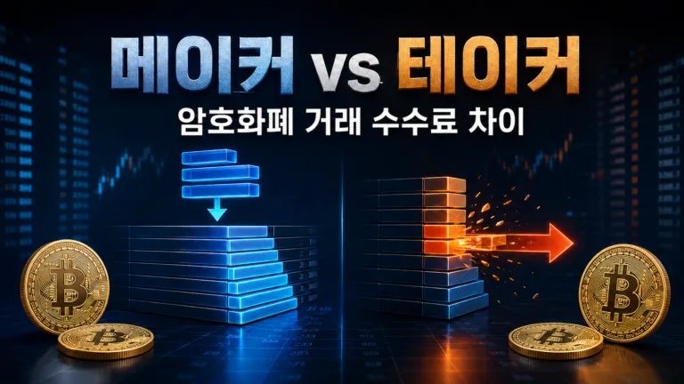 메이커와 테이커 암호화폐 거래 수수료 차이