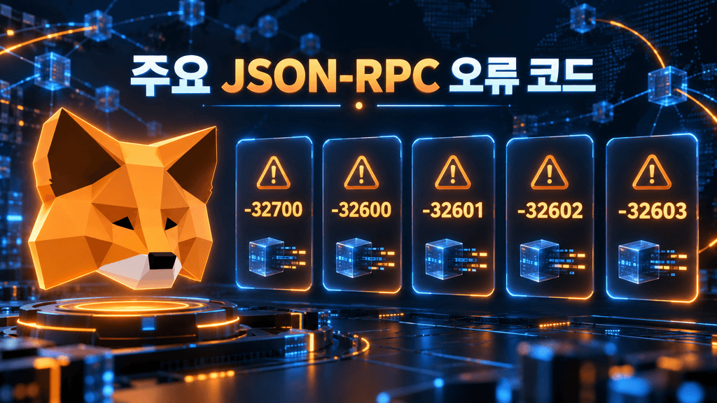 메타마스크 주요 JSON-RPC 오류 코드