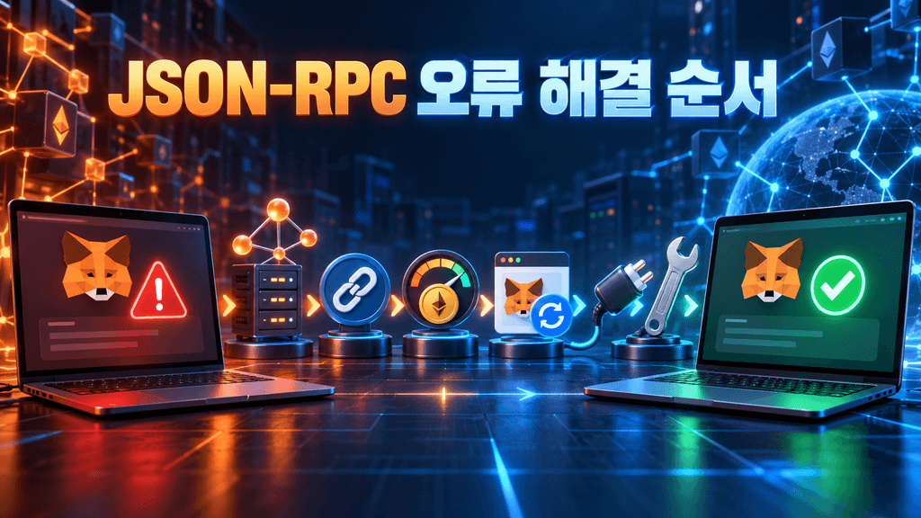 메타마스크 JSON-RPC 오류 해결 순서