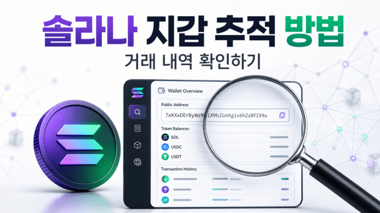 솔라나 지갑 주소를 추적하고 거래 내역을 확인하는 방법