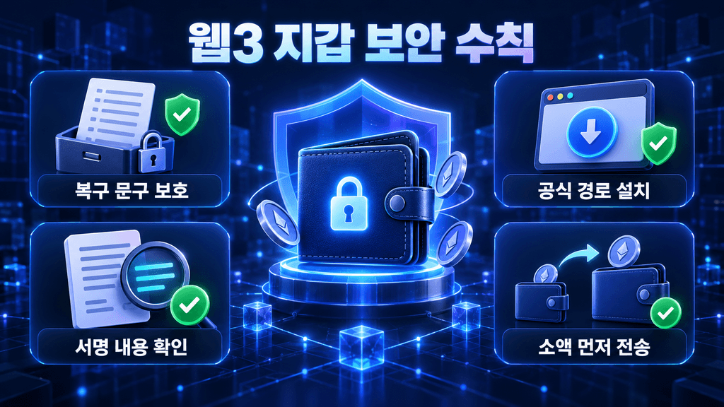 복구 문구 보호와 거래 서명 확인을 포함한 웹3 지갑 보안 수칙